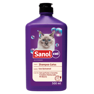 Shampoo Sanol Gatos - 500Ml