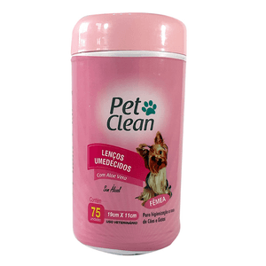 Pet Clean Lenço Umedecido Fêmeas