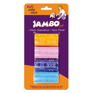 Sacolas Plásticas Com 4 Rolos Jambo - Único