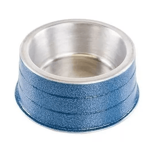Comedouro Alumínio Pesado Mini Azul - 300Ml