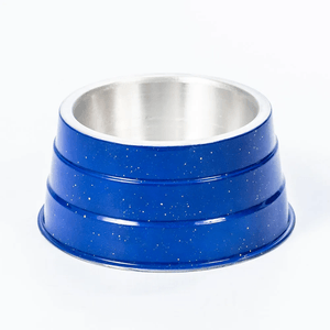 Comedouro Alumínio Pesado Cocker Azul - 800Ml