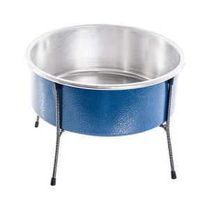 Comedouro Aramado Simples Pequeno Azul - 1,5Lts