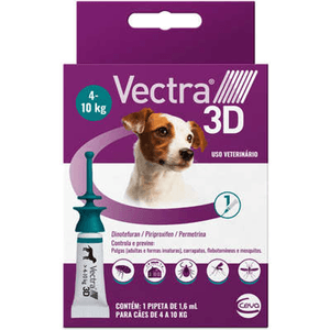 Vectra 3D Cães 4 A 10 Kg