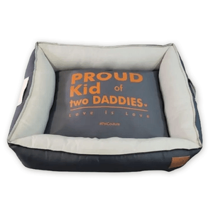 Cama Retangular "Two Daddies" Grafite - P