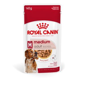 Ração Úmida Royal Canin Sachê Medium Adult Cães Adultos De Porte Médio - 140 G