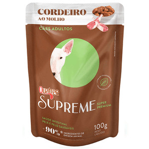 Ração Úmida Sache Quatree Supreme Cães Adultos Cordeiro 100 g