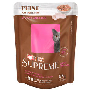 Ração Úmida Sache Quatree Supreme Gatos Adultos Peixe 85 g