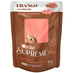 Ração Úmida Sache Quatree Supreme Gatos Castrados Frango 85 g