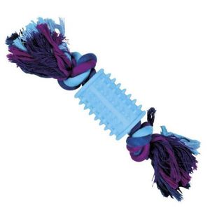 Brinquedo Corda Rubber Blue Dental Bone Resistente 21 Cm
