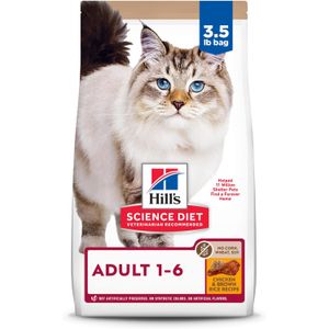 Ração Hill's Science Diet Sem Milho, Trigo Ou Soja Para Gatos Adultos Sabor Frango - 1,59 Kg