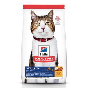 Ração Hill's Science Diet Adulto 7+ para Gatos Idosos Sabor Frango - 7,25 Kg