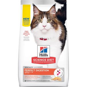 Ração Hill's Science Diet Digestão Perfeita Para Gatos Adultos Sabor Salmão - 1,5 Kg