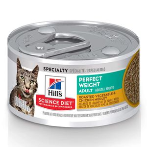 Ração Úmida Hill's Science Diet Peso Perfeito Para Gatos Adultos Sabor Frango - 82 G
