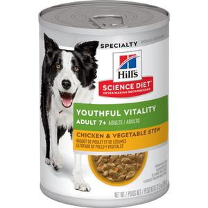 Ração Úmida Hill's Science Diet Vitalidade Sênior Para Cães Idosos Sabor Frango E Vegetais - 354 G