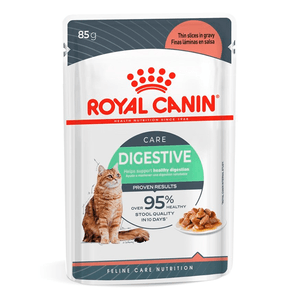 Ração Umida Sache Royal Canin Pedaços Ao Molho Cuidado Digestivo Para Gatos 85 G