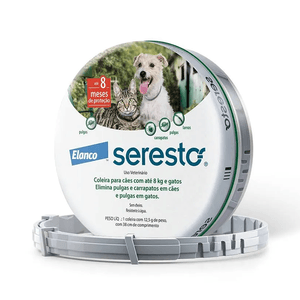 Coleira Seresto Para Cães e Gatos Pequenos
