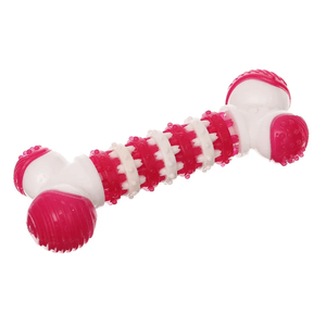 Brinquedo Osso Dental Plastico Rosa