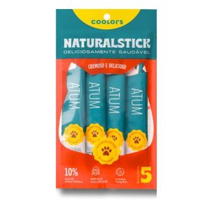 Petisco NaturalStick Gato Atum Com 5 Unidades