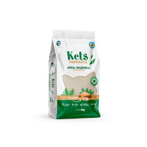 Areia Higiênica De Mandioca Kets 4kg