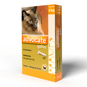 Advocate Gatos 0,4 Ml - Até 4 Kg C/3 Bisnagas