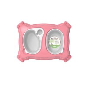 Comedouro + Bebedouro New Pratic Eco GG Rosa