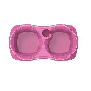 Comedouro + Bebedouro Zooplast P Rosa