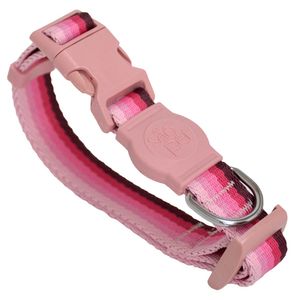 Coleira Poliéster São Pet Degradê Rosa M