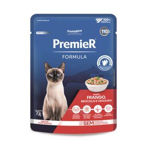 Sachê Premier Gatos Frango Brócolis Cenoura 70g