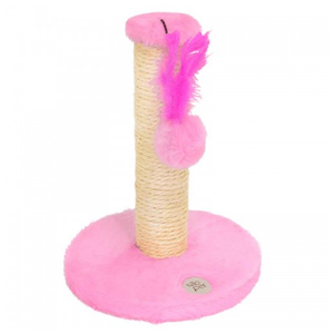 Arranhador Plataforma Média  Pelúcia Lisa - Rosa