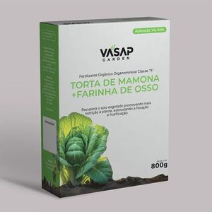 Fertilizante Vasap Torta De Mamona+Farinha De Ossos 800G