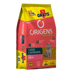 Ração Origens Gato Castrado Salmão 11,1Kg