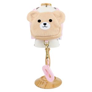 Colete Mochila Ursinho Bonito Pra Cachorro Rosa G