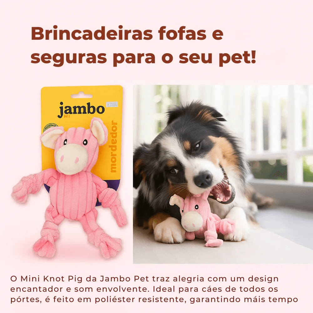 Mordedor Mini Knot Pig Jambo - Único - American Pet