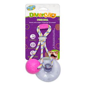 Brinquedo Truqys Petpush Ball Pet Pequeno - Rosa